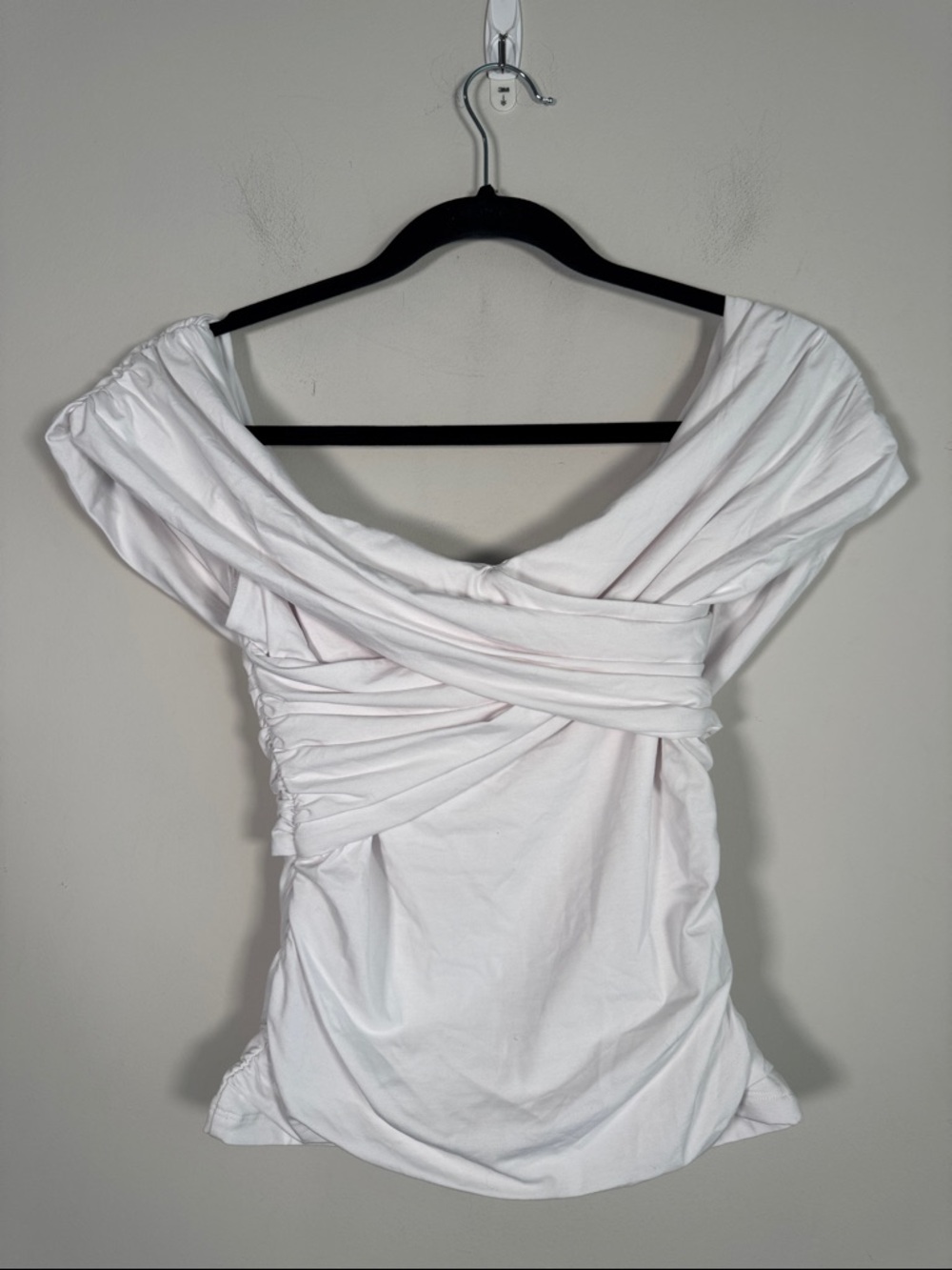 Abercrombie & Fitch Modal-Blend Off the Shoulder Top in White - M - Picture 5 of 6